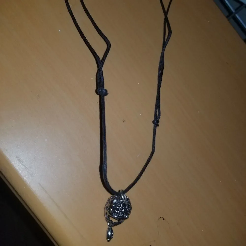Football charm adjustable necklace
